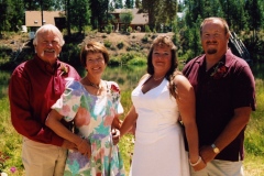 Bill & Lyn, Sandy and Sid at Sandy & Sid's wedding